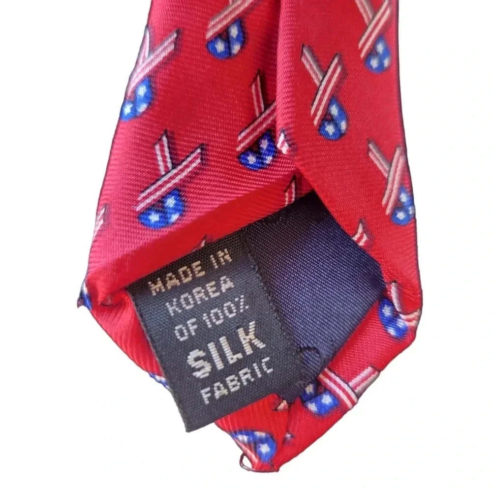 Nautica Men's Patriotic Silk Neck Tie, Red, White & Blue